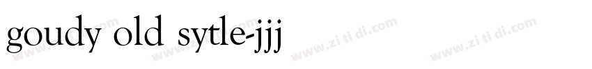 goudy old sytle字体转换